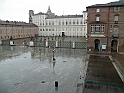 Pioggia in Piazza castello